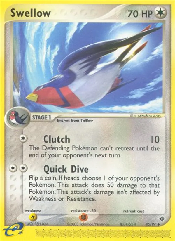Swellow card