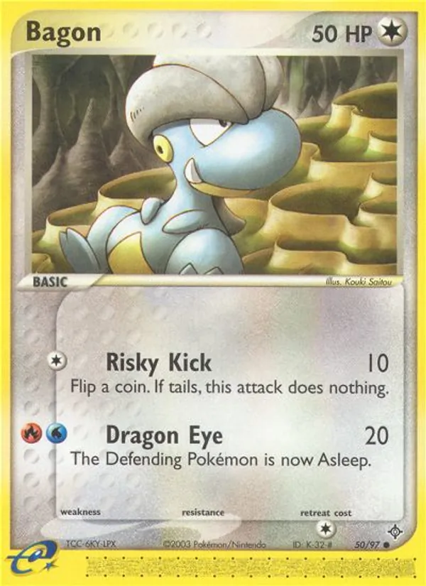 Bagon Pokémon card