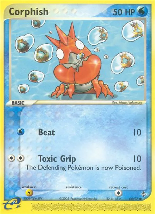 Corphish Pokémon card