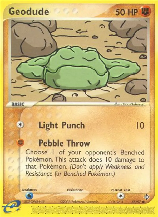 Geodude Pokémon card