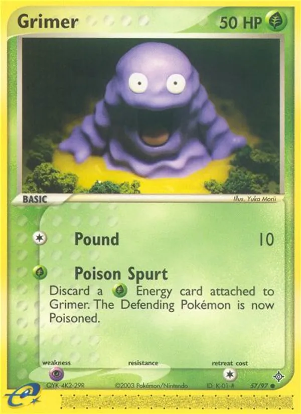 Grimer Pokémon card