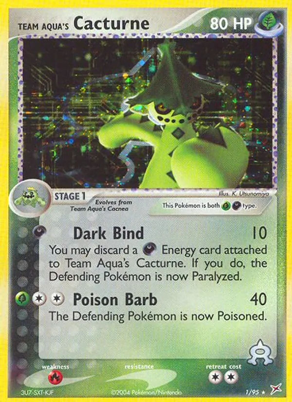 Team Aqua's Cacturne card