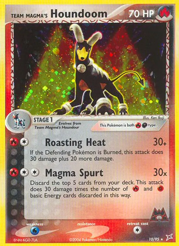 Team Magma's Houndoom card