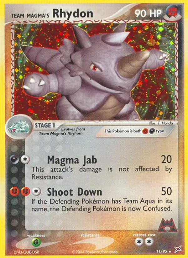 Team Magma's Rhydon card