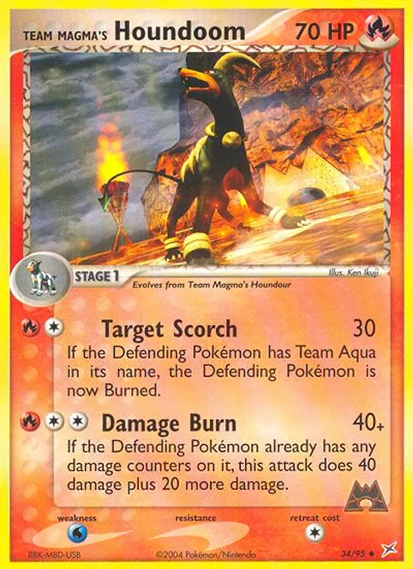 Team Magma's Houndoom card