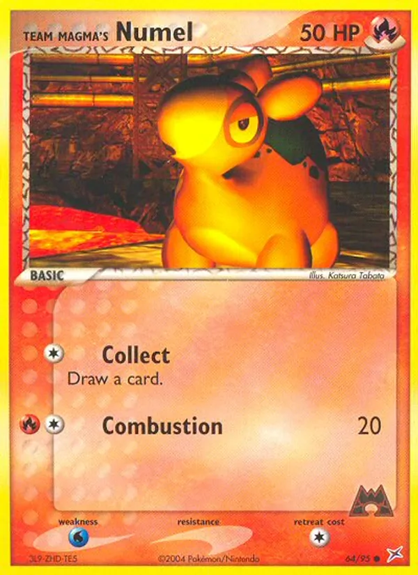 Team Magma's Numel card
