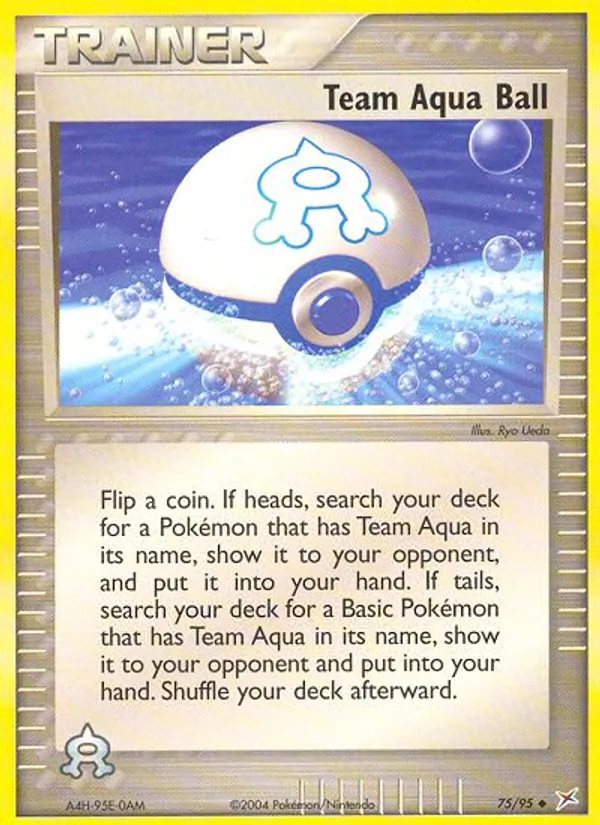 Team Aqua Ball card