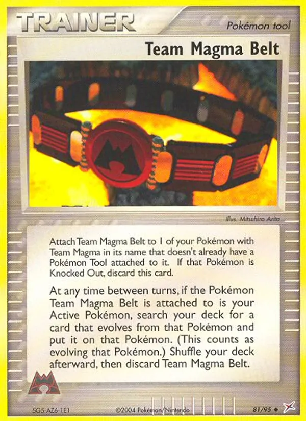 Team Magma Belt card