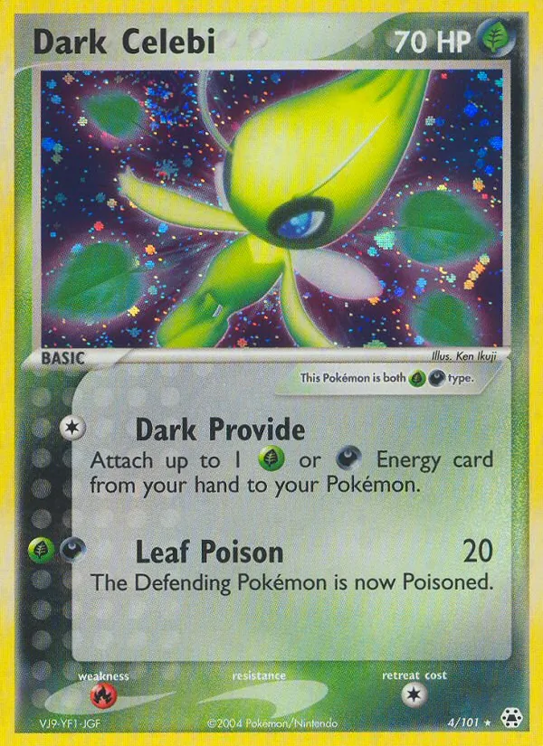 Dark Celebi Pokémon card
