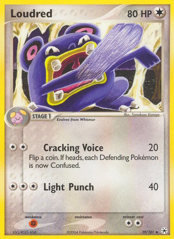 Loudred Pokémon card