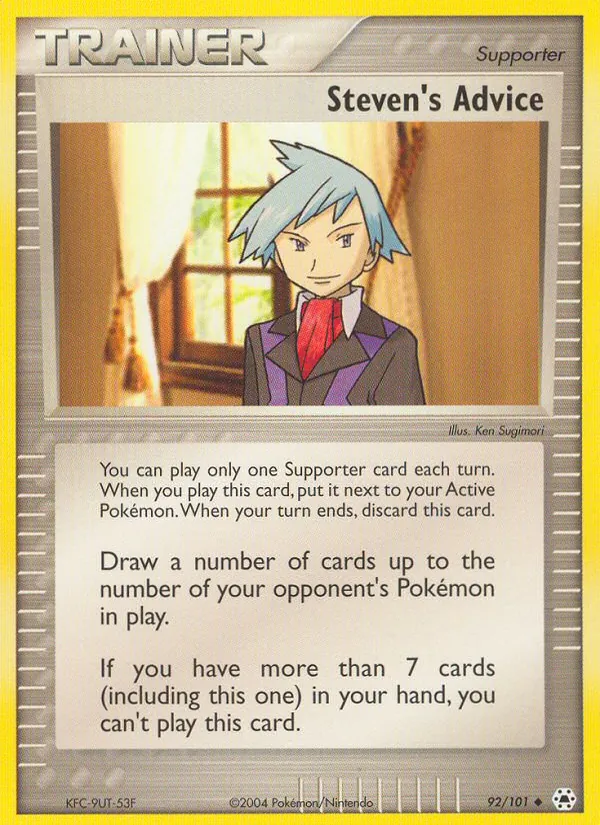 Steven's Advice card