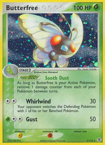 Butterfree Pokémon card