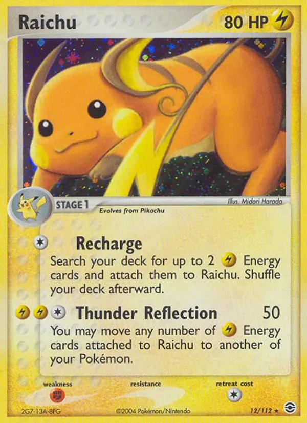 Raichu Pokémon card