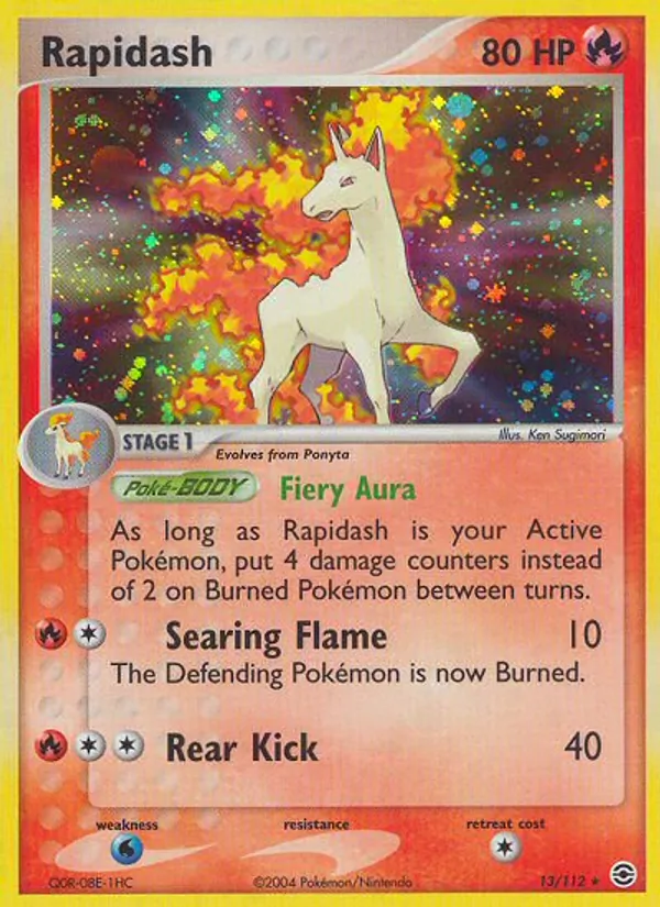 Rapidash Pokémon card