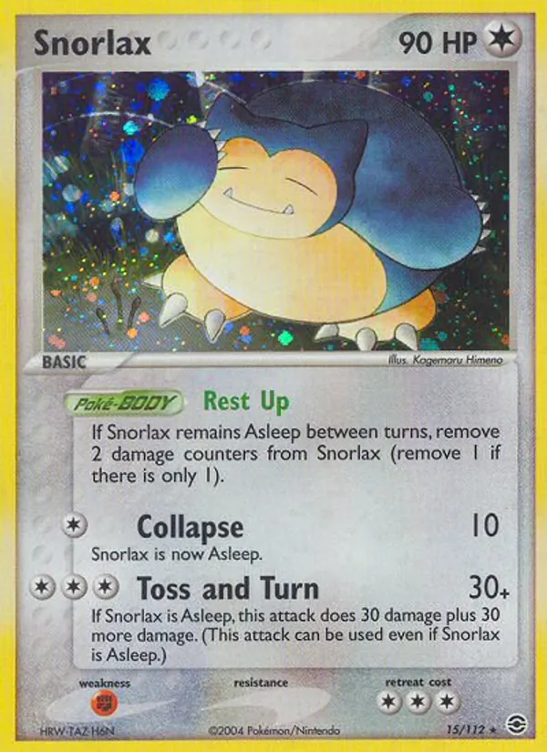 Snorlax Pokémon card