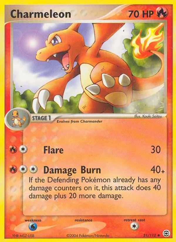 Charmeleon Pokémon card