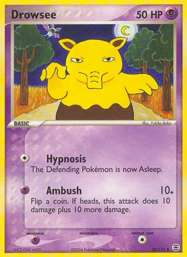 Drowzee Pokémon card