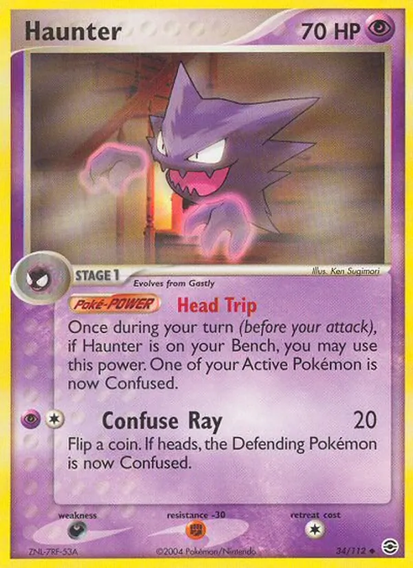 Haunter Pokémon card