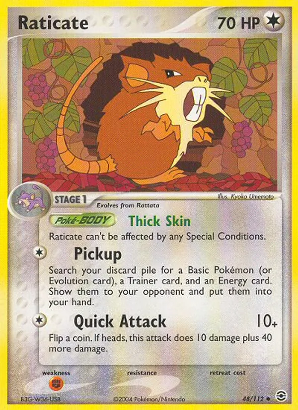 Raticate Pokémon card