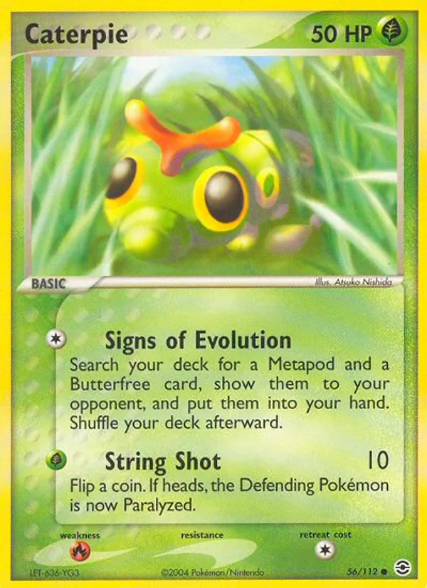 Caterpie Pokémon card