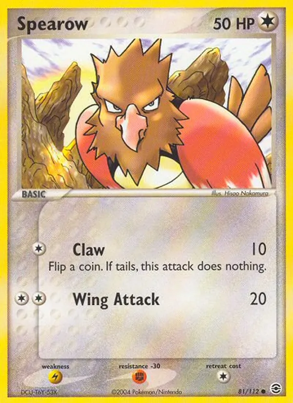 Spearow Pokémon card