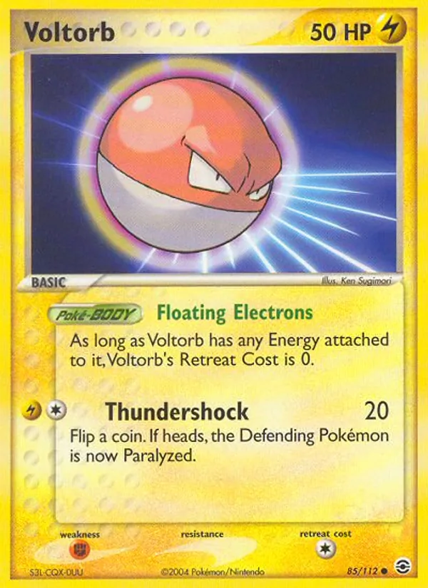 Voltorb Pokémon card