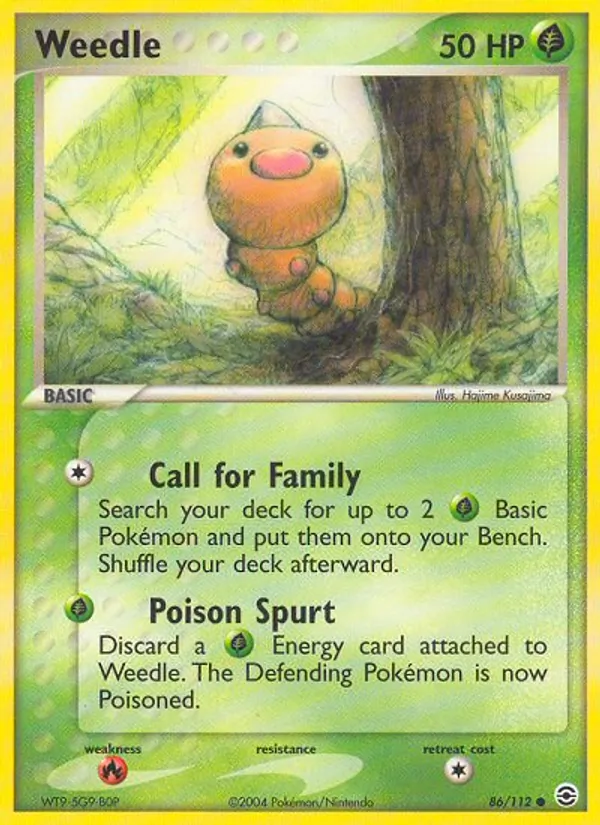 Weedle card