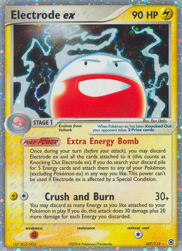 Electrode ex Pokémon card