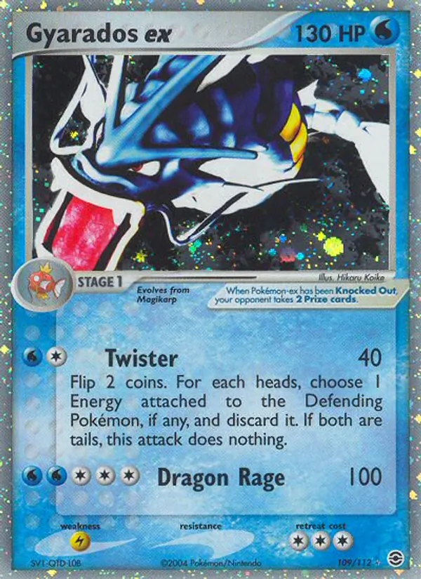 Gyarados ex Pokémon card