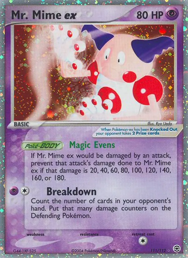 Mr. Mime ex card