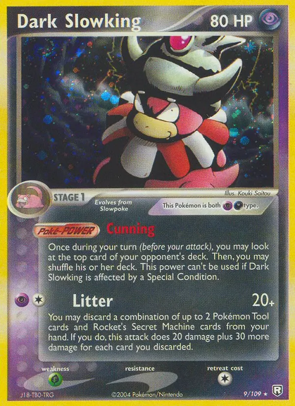 Dark Slowking Pokémon card