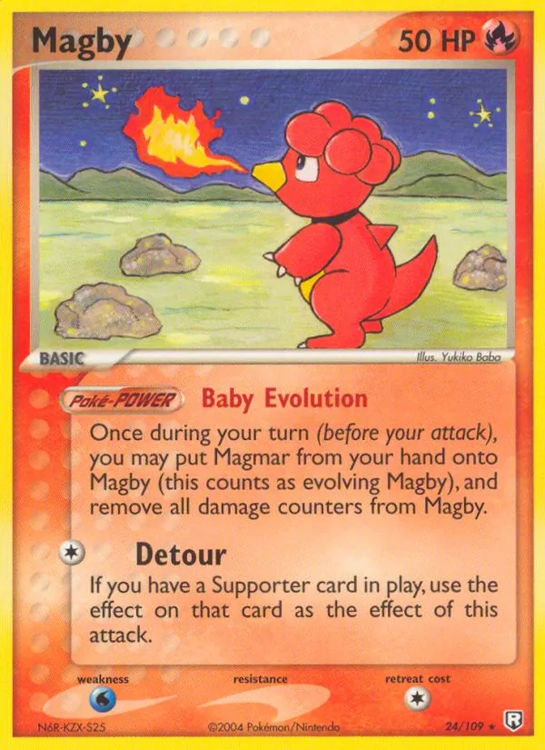 Magby Pokémon card