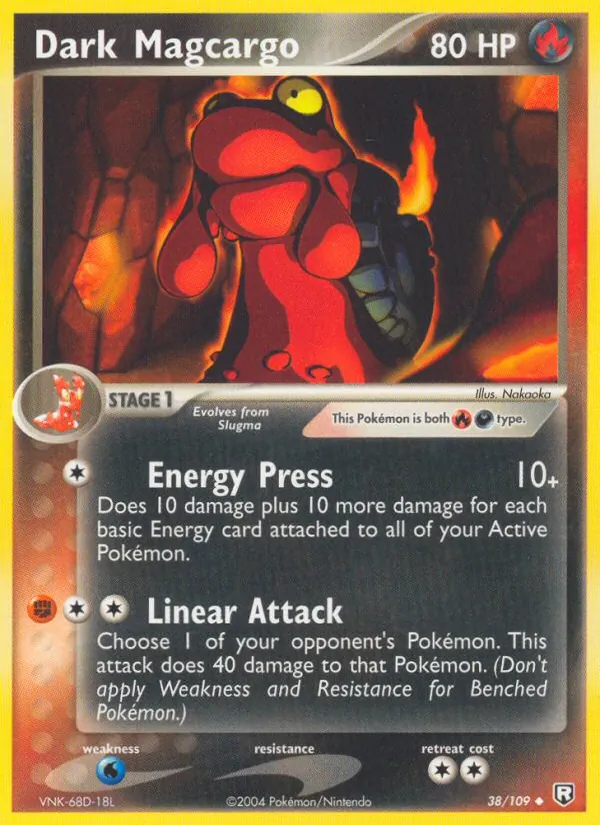 Dark Magcargo Pokémon card