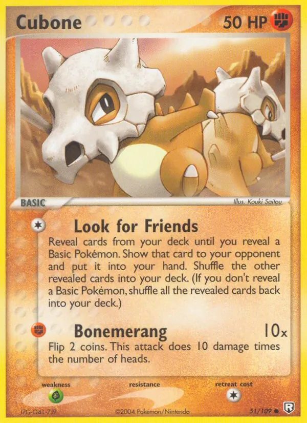 Cubone Pokémon card