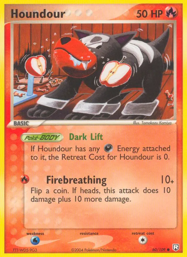 Houndour Pokémon card