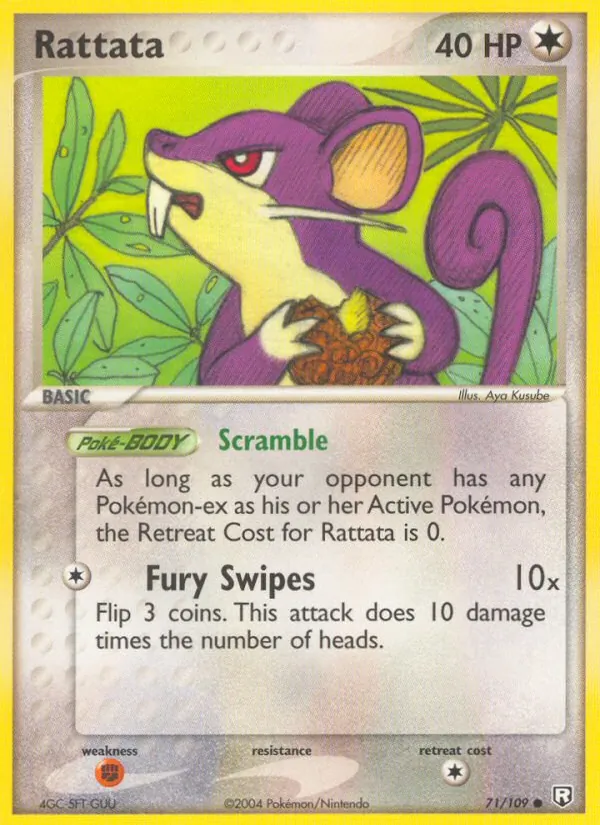 Rattata Pokémon card