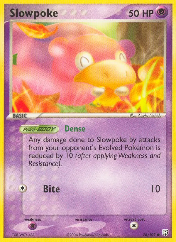 Slowpoke Pokémon card