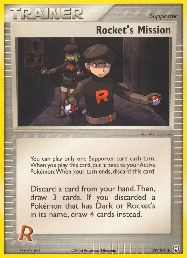 Rocket's Mission card