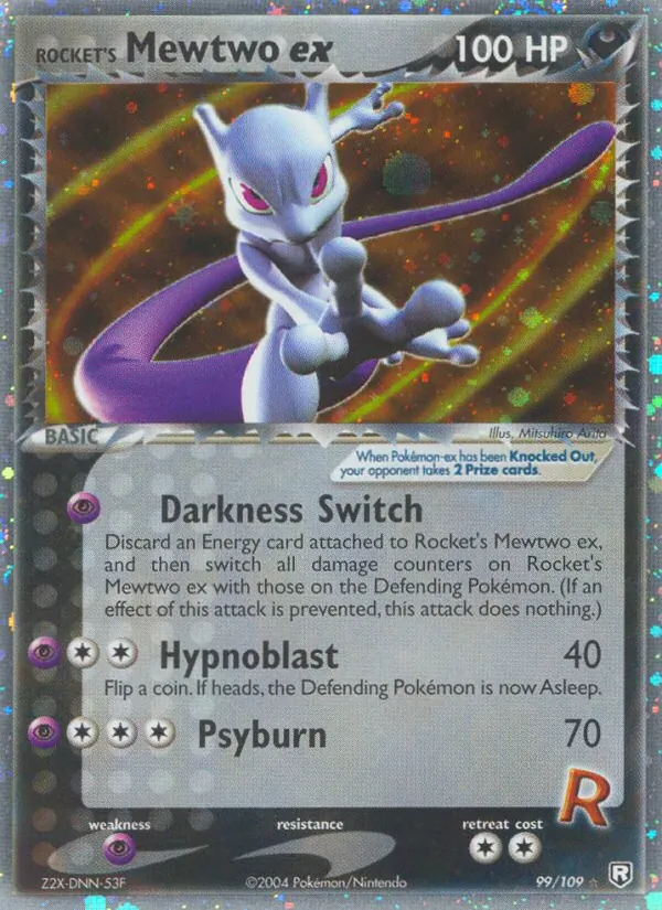 Rocket's Mewtwo ex Pokémon card