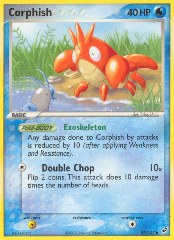 Corphish Pokémon card