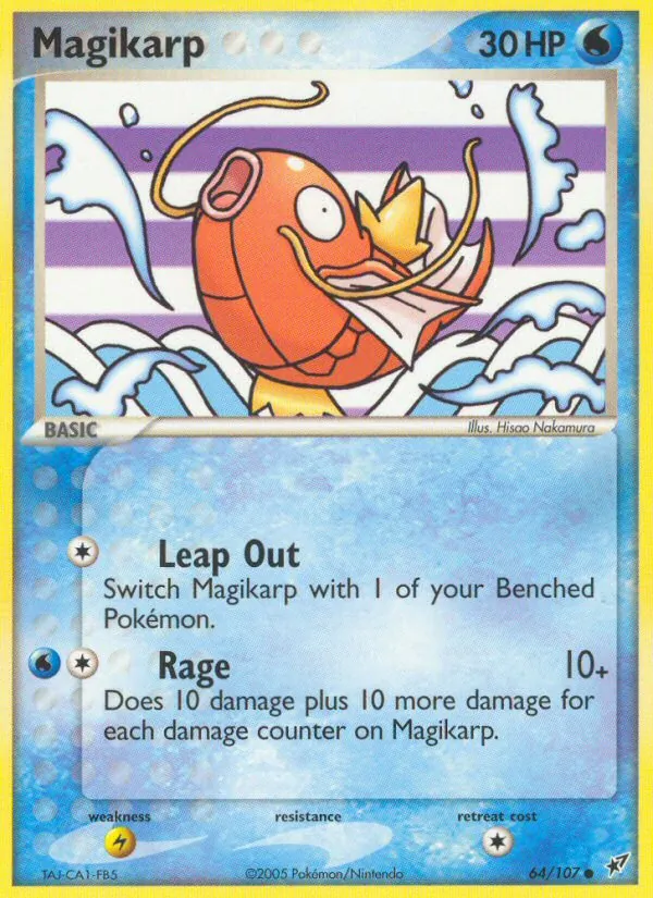 Magikarp Pokémon card