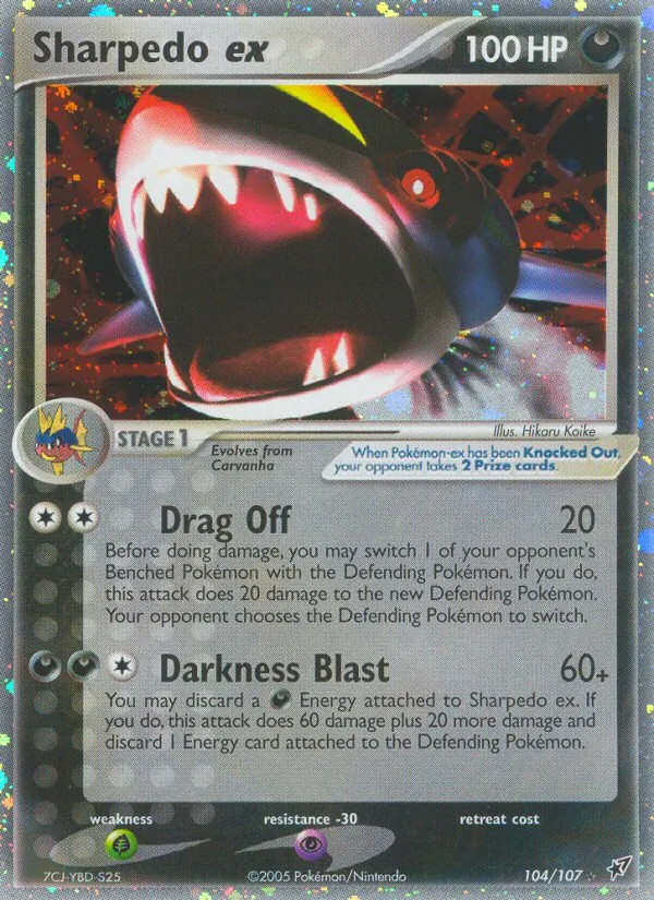 Sharpedo ex card