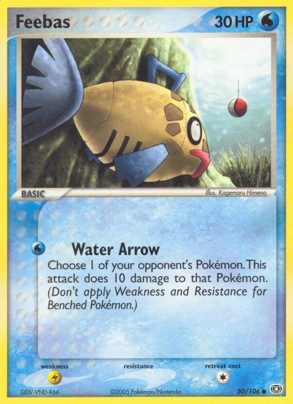 Feebas Pokémon card
