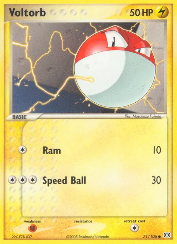 Voltorb Pokémon card