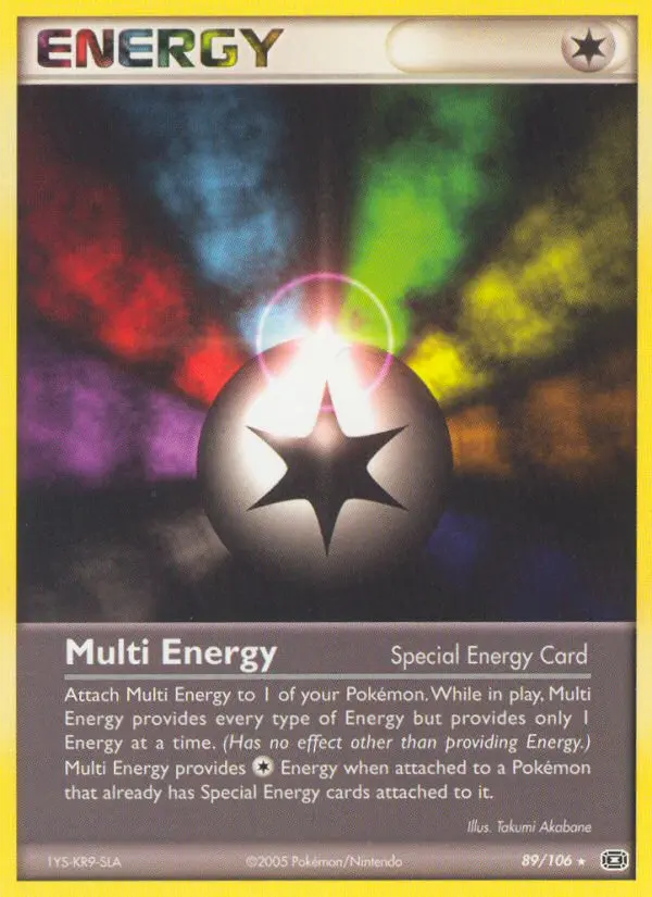 Multi Energy Pokémon card