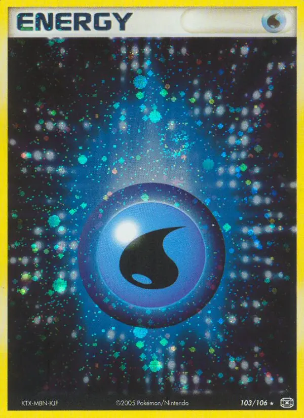 Water Energy Pokémon card