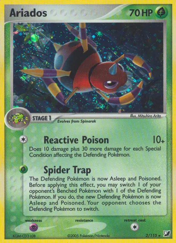 Ariados Pokémon card