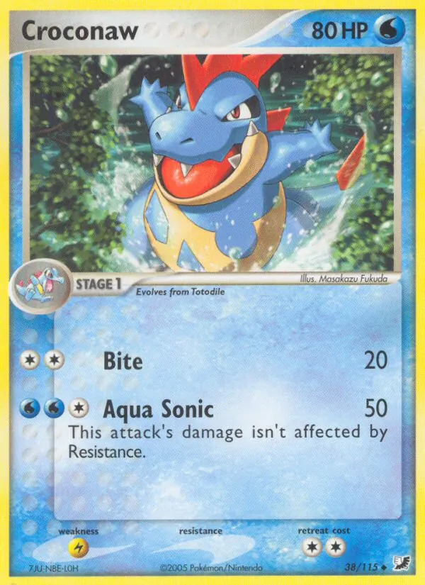 Croconaw Pokémon card