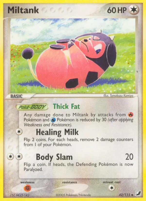 Miltank Pokémon card