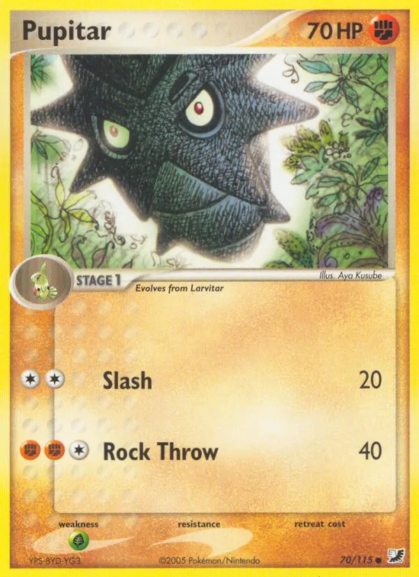 Pupitar card